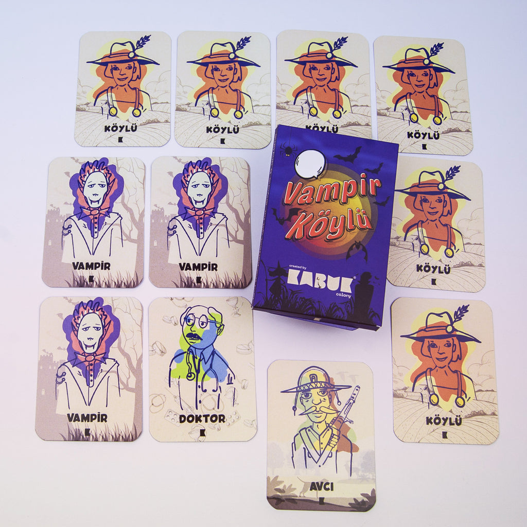 Vampir Köylü Oyun Kartı Roleplay Game designed by Kabuk Colony