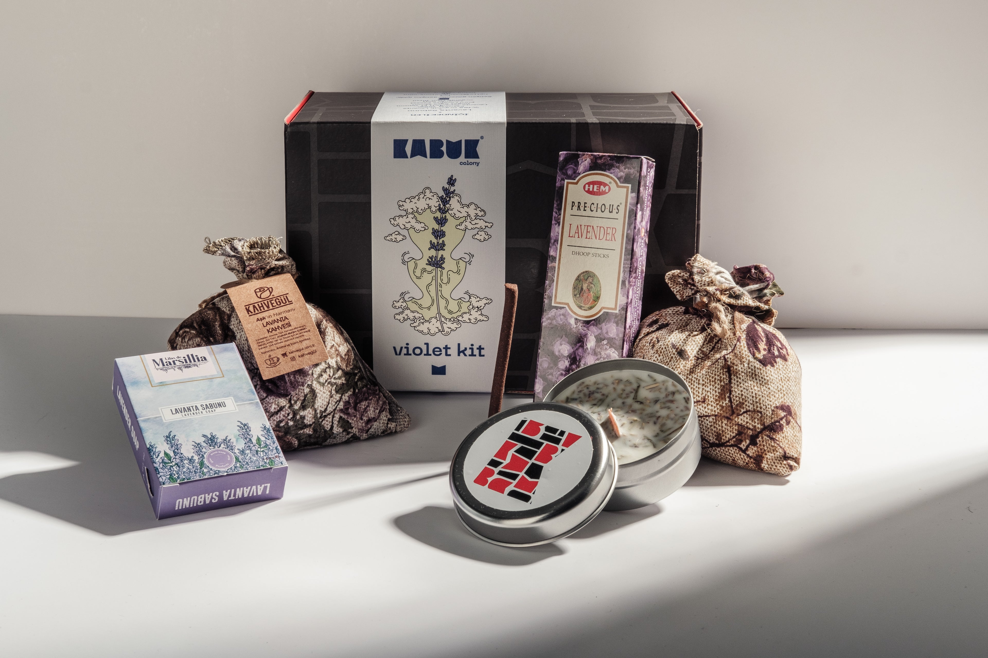 Lavanta Kiti Hediye kutusu Seti Violet Kit