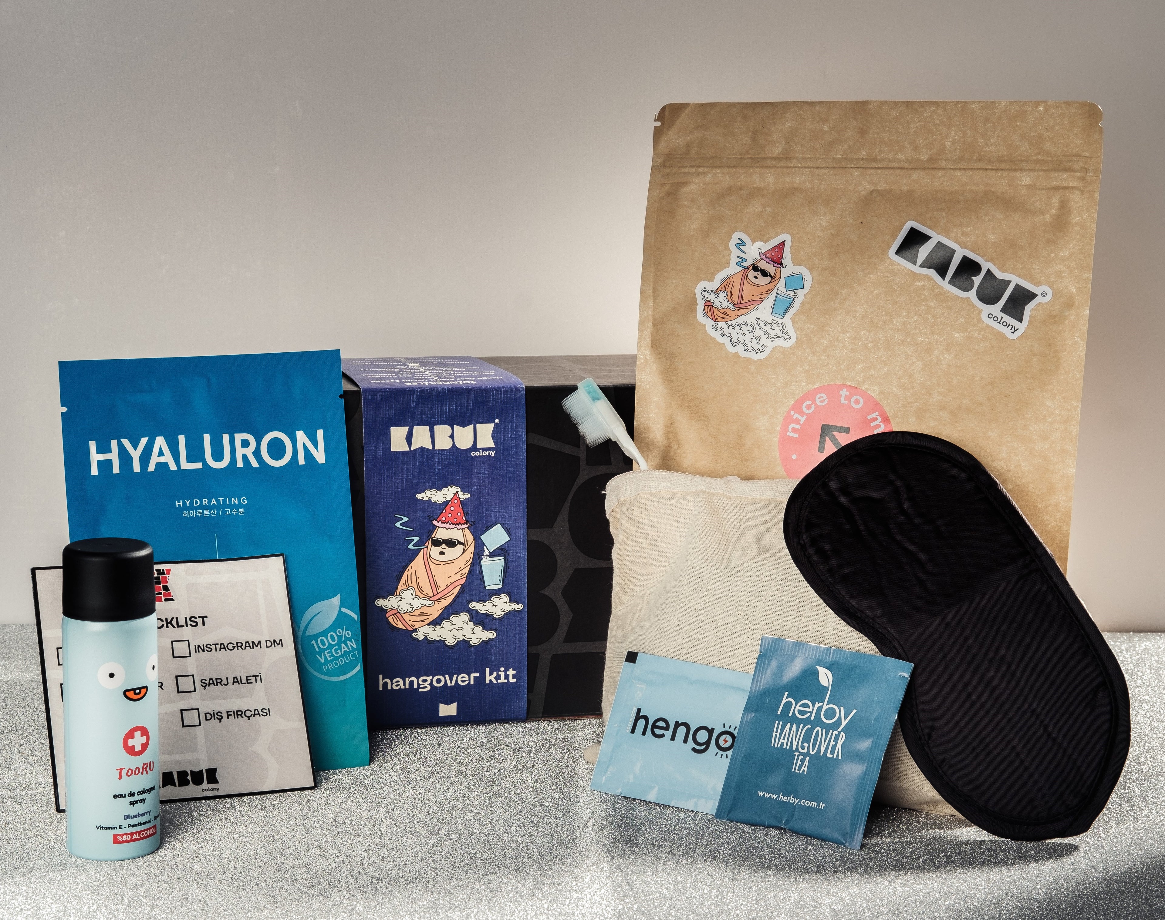 Hangover Kit Konsept Hediye Kutusu Seti