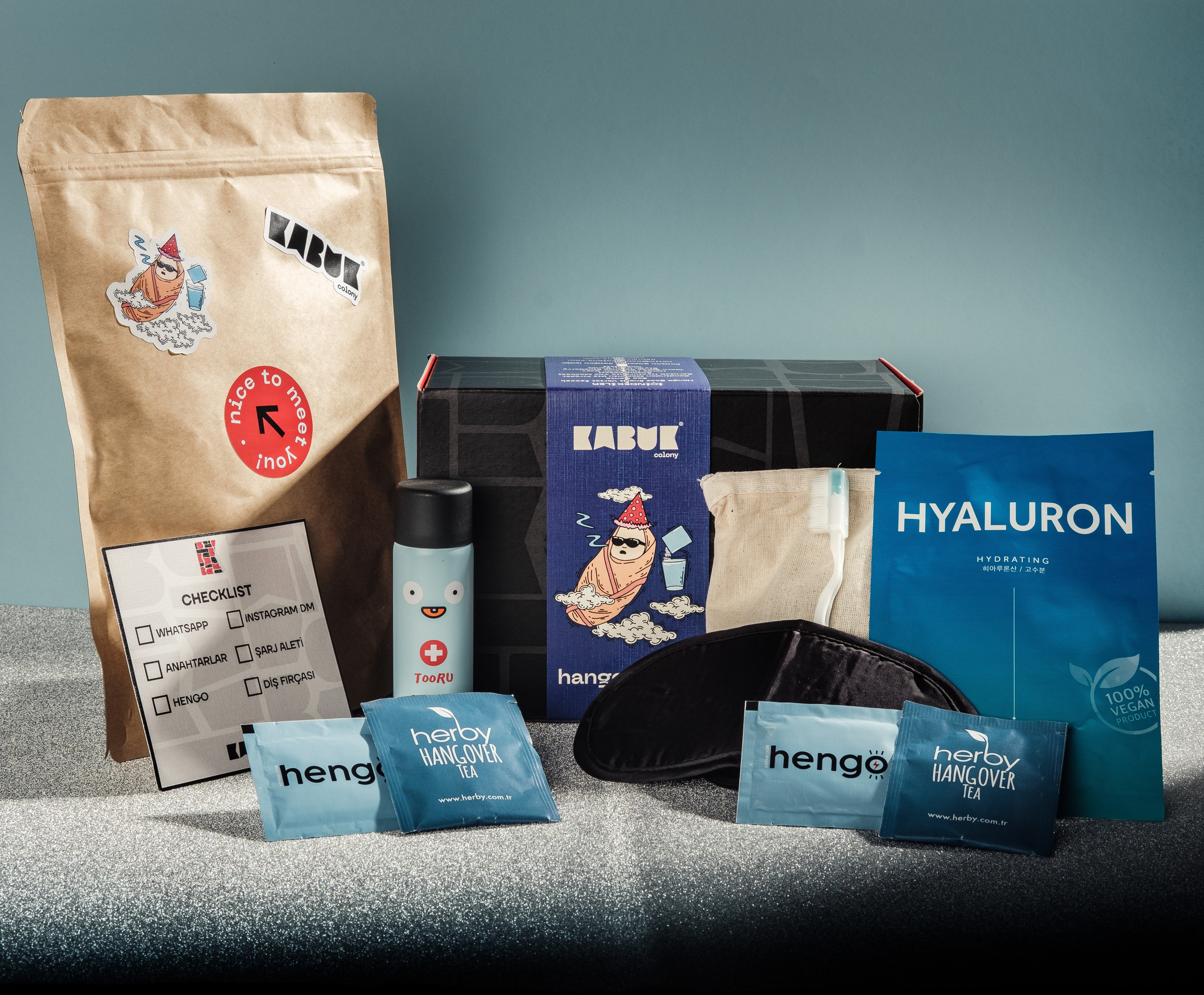 Hangover Kit Konsept Hediye Kutusu Seti