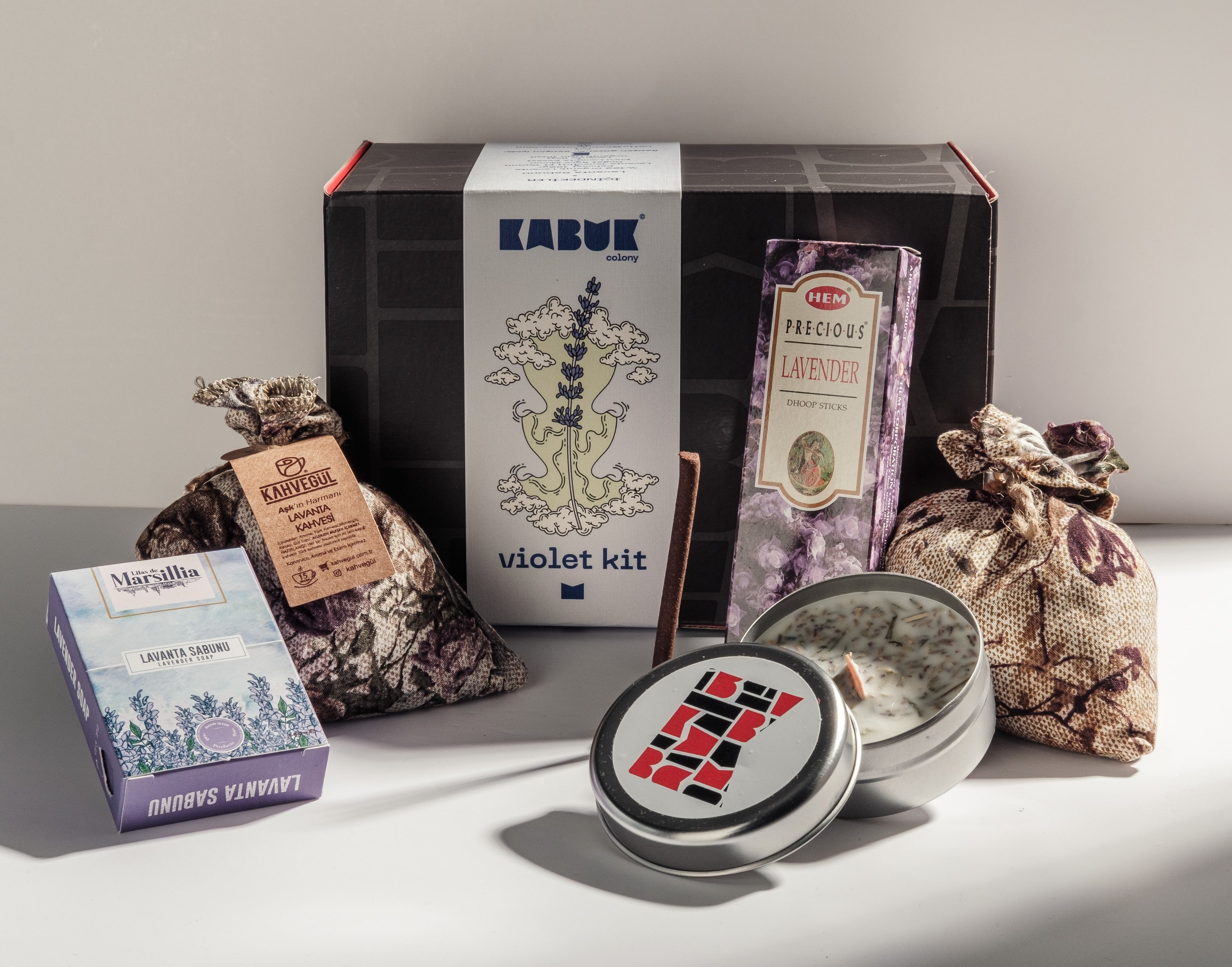 Lavanta Kiti Hediye kutusu Seti Violet Kit